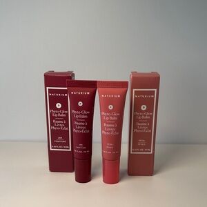 Naturium phyto-glow lip balm jam + petal NEW